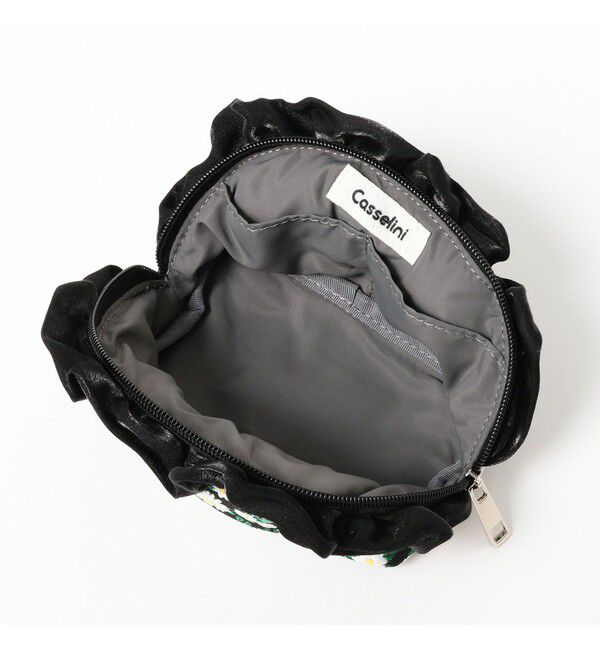 BEAMS SELECTION for WOMEN「【別注】Casselini &times; Ray BEAMS / フリル ジャカード ポーチ」|ポーチ|