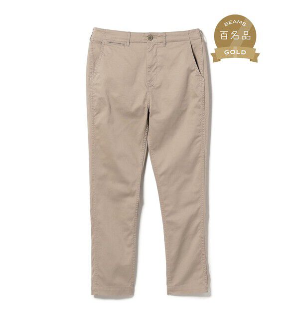 BEAMS「BEAMS｜ストレッチテーパードチノ」|チノ|GREY