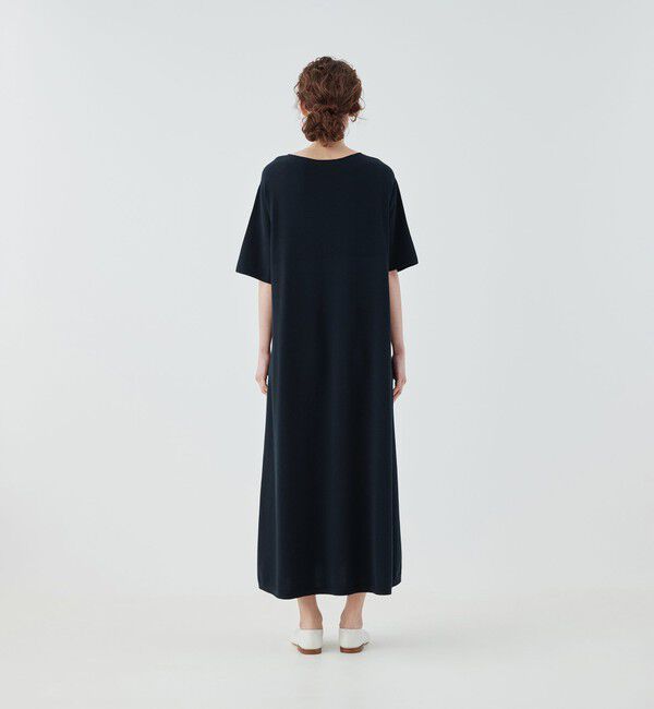 GALERIE VIE「ストレッチコットン ラウンドネックワンピース」|ワンピース|