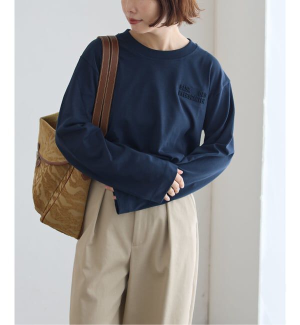 journal standard L'essage「BAUM UND PFERDGARTEN/バウム ウンド ヘルガーデン JEEVONA Tシャツ」|Tシャツ・カットソー|ネイビー