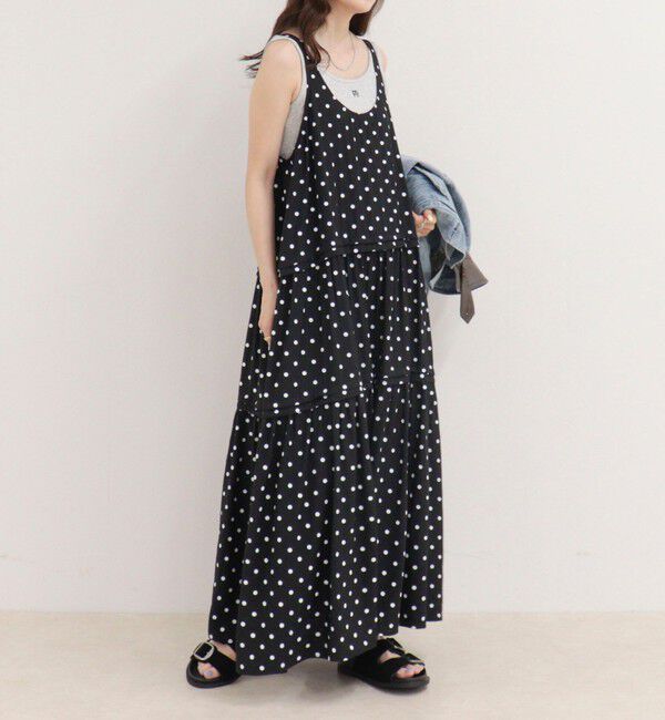 fredy emue「ドットノースリーブワンピース」|ワンピース|