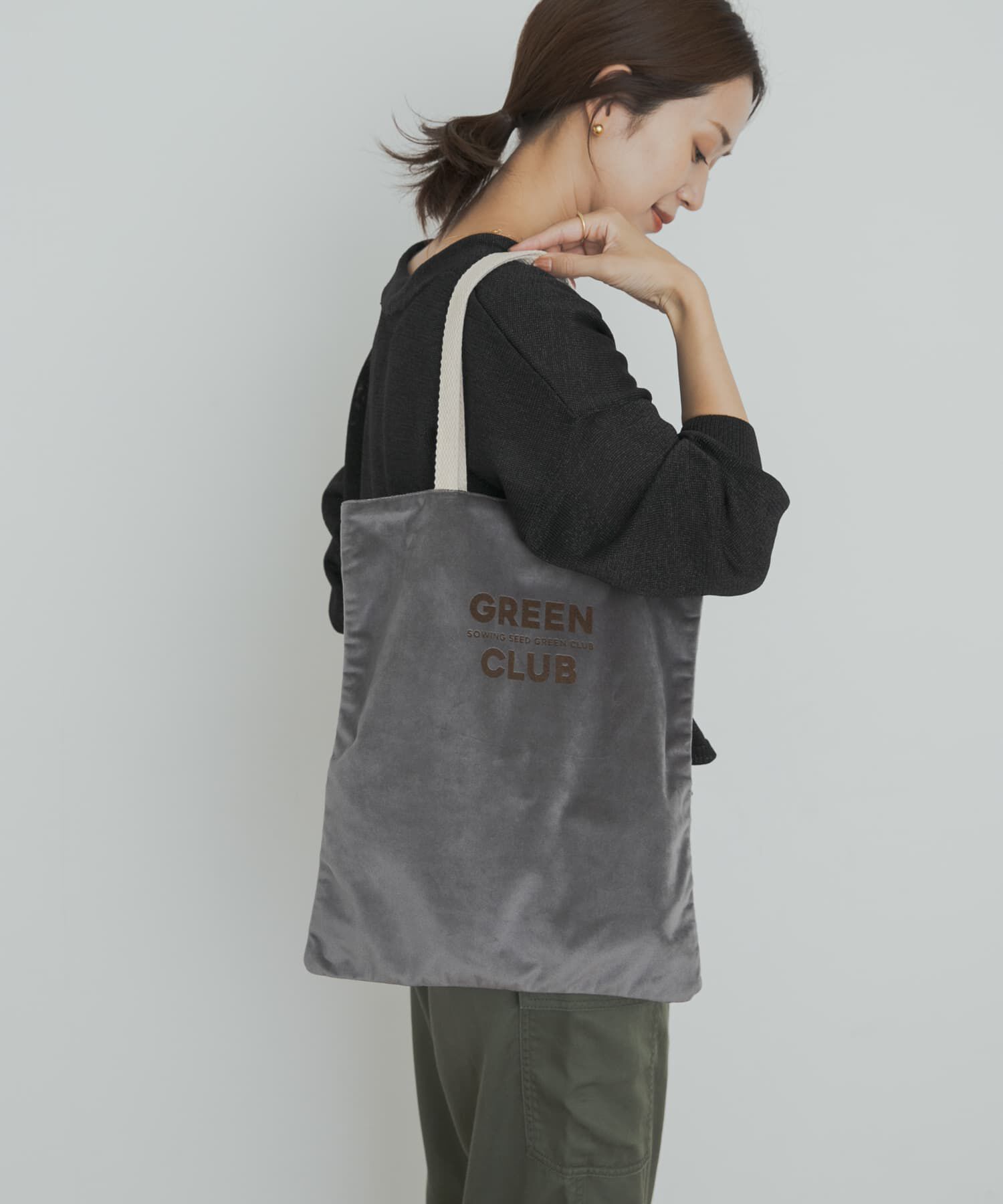 URBAN RESEARCH DOORS「『別注』beej&times;DOORS　ベロアトート」|トートバッグ|