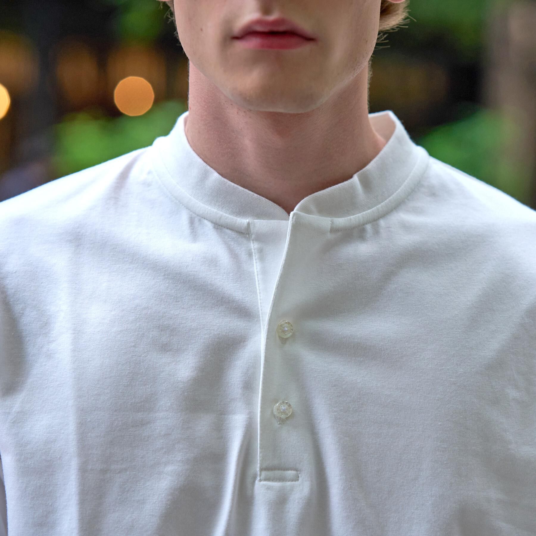 DRESSTERIOR「【接触冷感/抗菌防臭/UVカット】クールクリーンドライコットン ヘンリーネックカットソー」|Tシャツ・カットソー|
