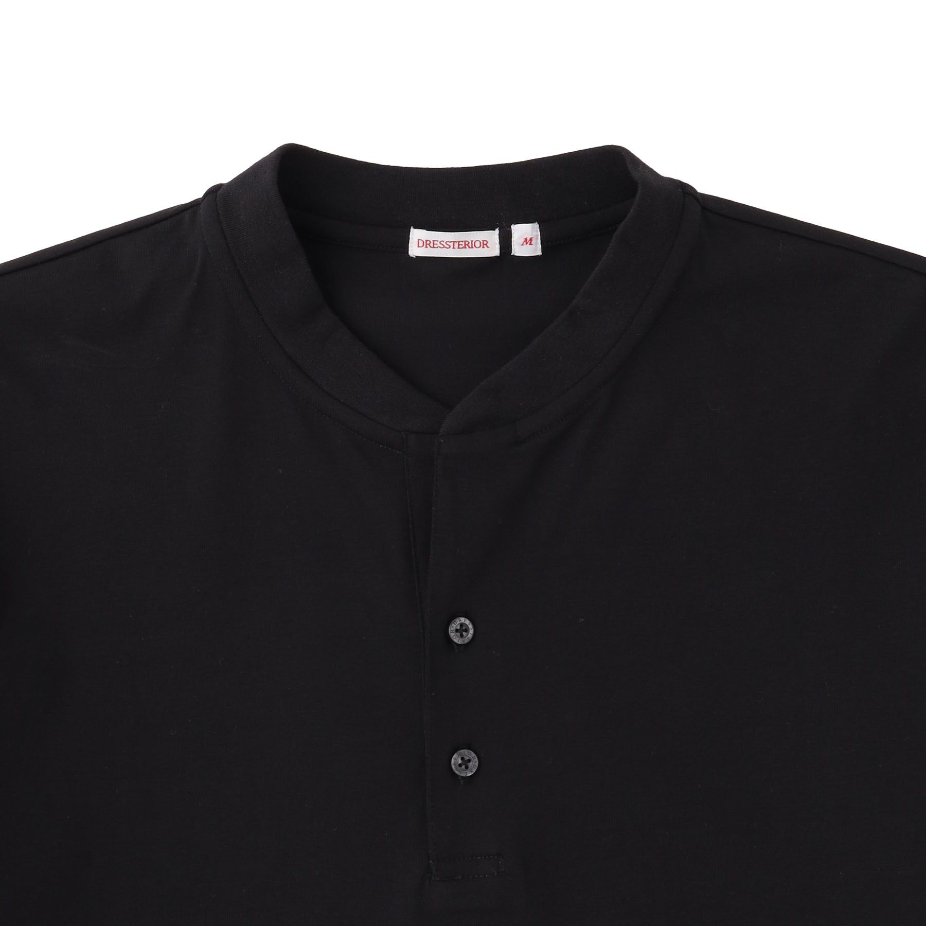 DRESSTERIOR「【接触冷感/抗菌防臭/UVカット】クールクリーンドライコットン ヘンリーネックカットソー」|Tシャツ・カットソー|