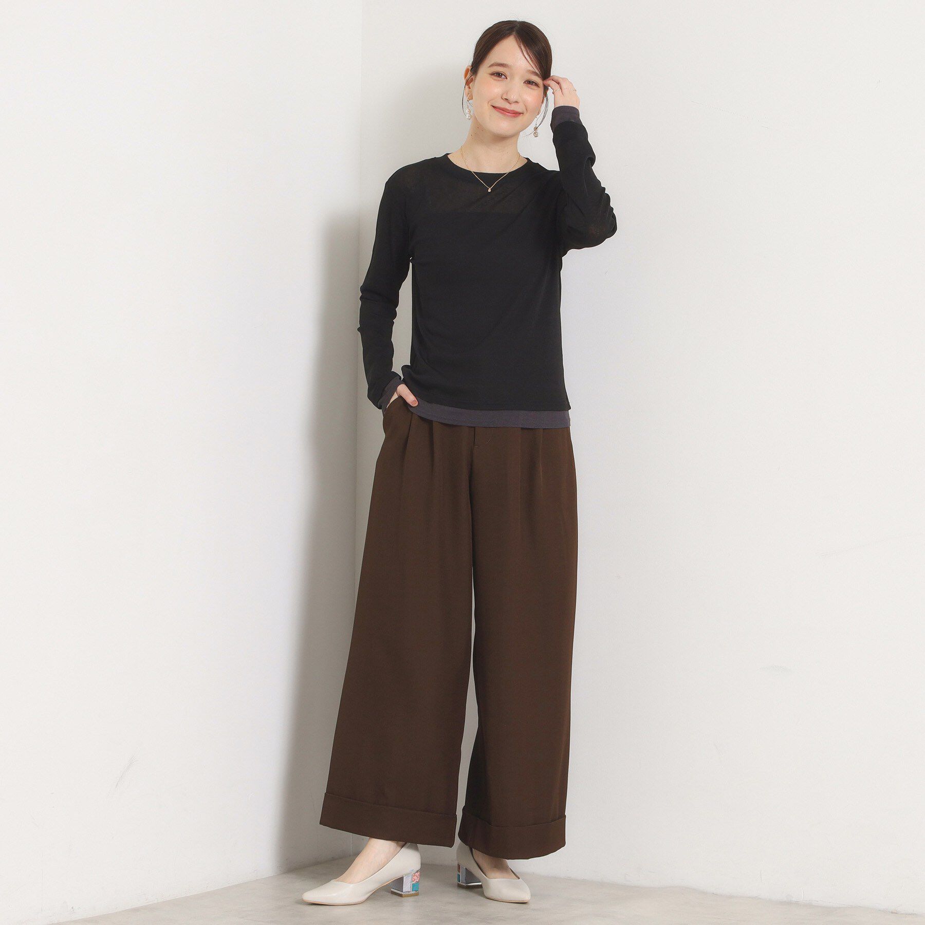 ITS&rsquo;DEMO「ロールアップ2タックワイドパンツ」|その他|
