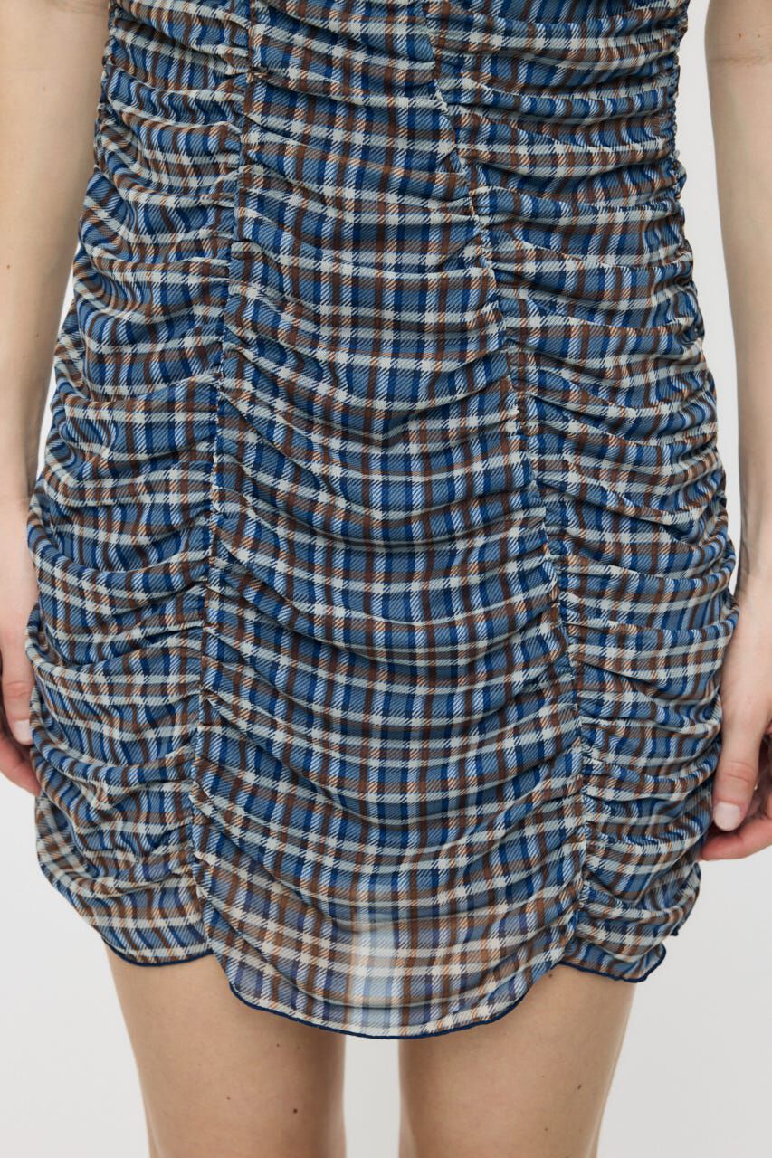 MOUSSY「ASYMMETRY GATHER MINI ドレス」|ワンピース|