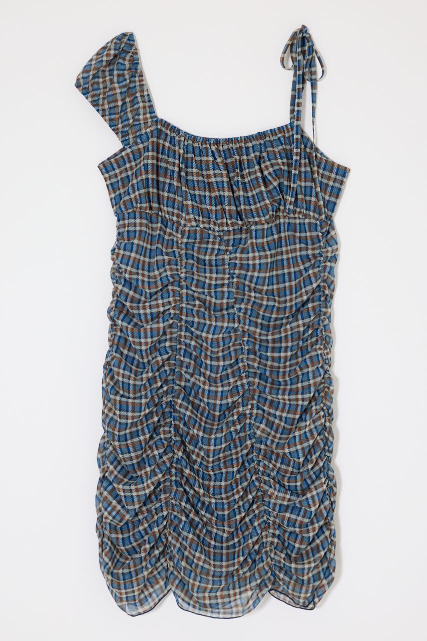 MOUSSY「ASYMMETRY GATHER MINI ドレス」|ワンピース|
