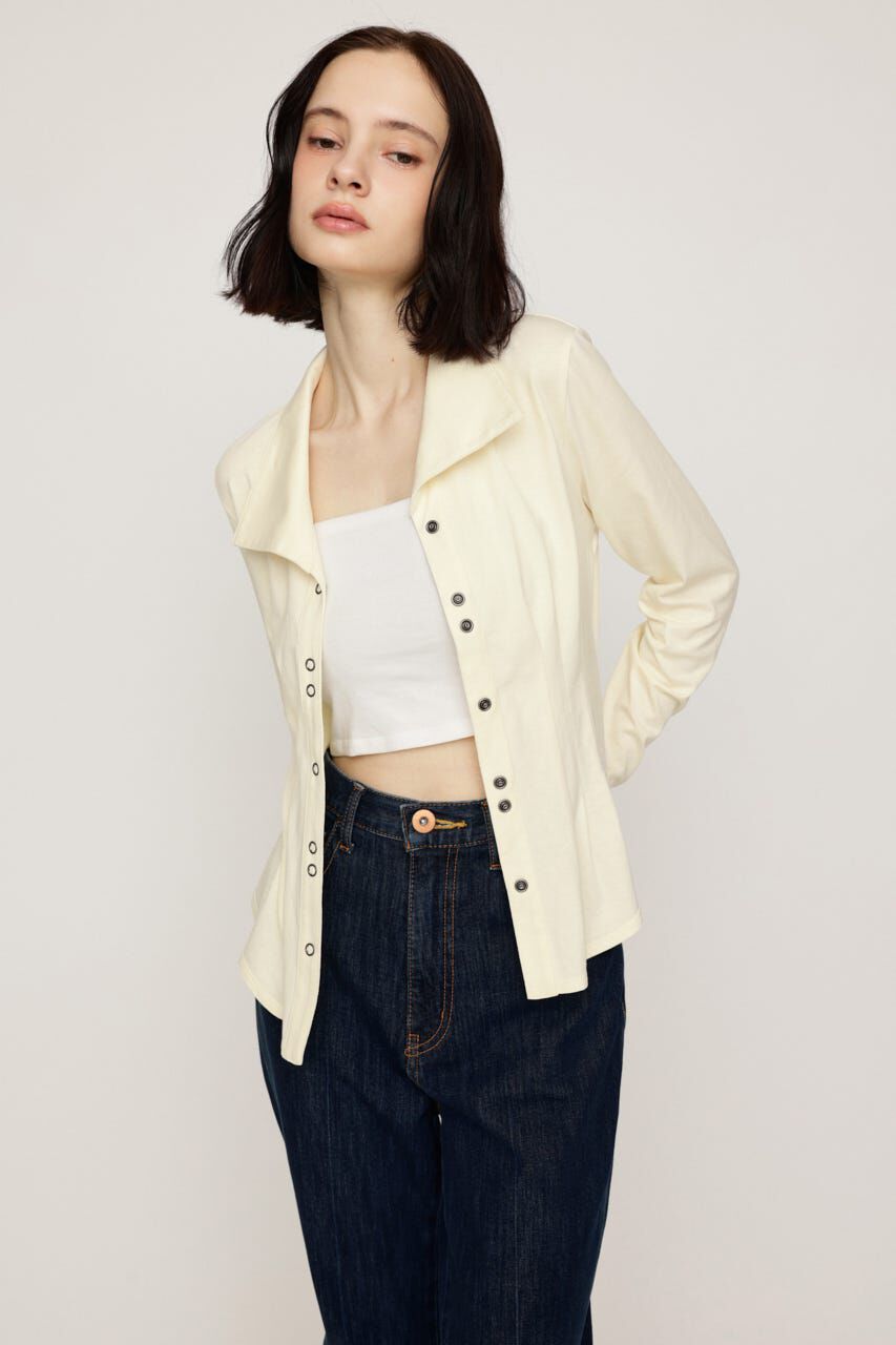 SLY「OPEN COLLAR TUCKED シャツ」|シャツ・ブラウス|