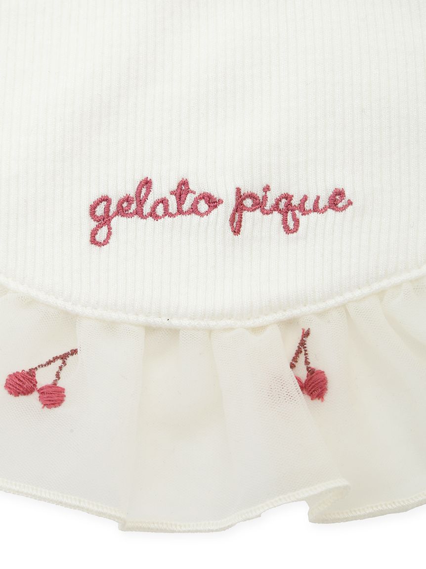 GELATO PIQUE KIDS & BABY「【BABY】チェリー柄チュールスタイ」|スタイ|
