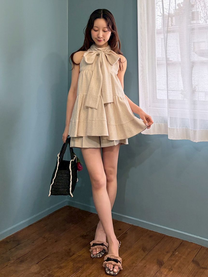 LILY BROWN「ベルト付きタックショートパンツ」|その他|