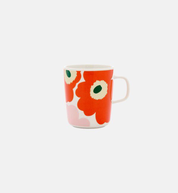 Marimekko「【アジア限定】Unikko マグカップ 250ml」|その他|ｵﾚﾝｼﾞ&times;ﾗｲﾄﾋﾟﾝｸ