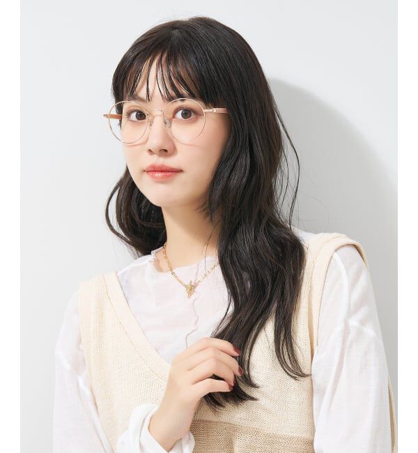  「ボストン型 メガネ | 中顔面短縮みえメガネ ラバーテンプル 伊達メガネ Zoff｜FASHION レンズ交換券付」|メガネ|