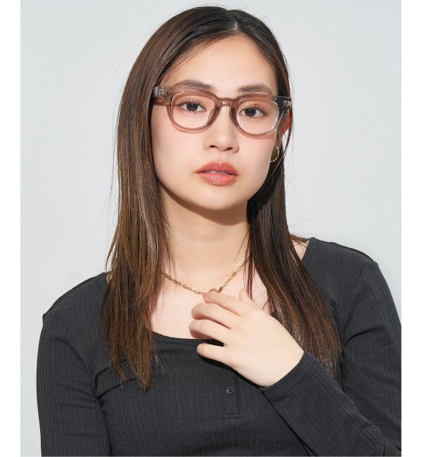  「Zoff｜JOURNAL STANDARD relume ウェリントン メガネ 太縁メガネ ジャーナルスタンダード レンズ交換券付」|メガネ|薄グレー