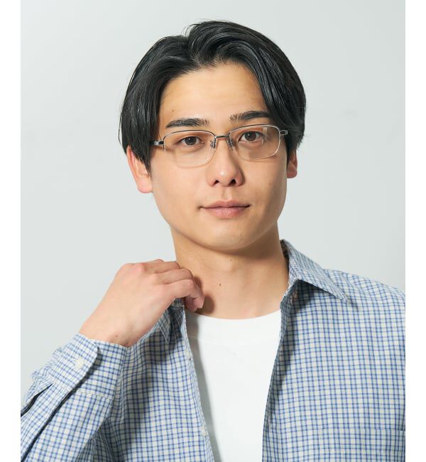  「 ウェリントン型 メガネ | 軽量 眼鏡 伊達めがね メタル BASIC METAL (ベーシックメタル) レンズ交換券付」|メガネ|