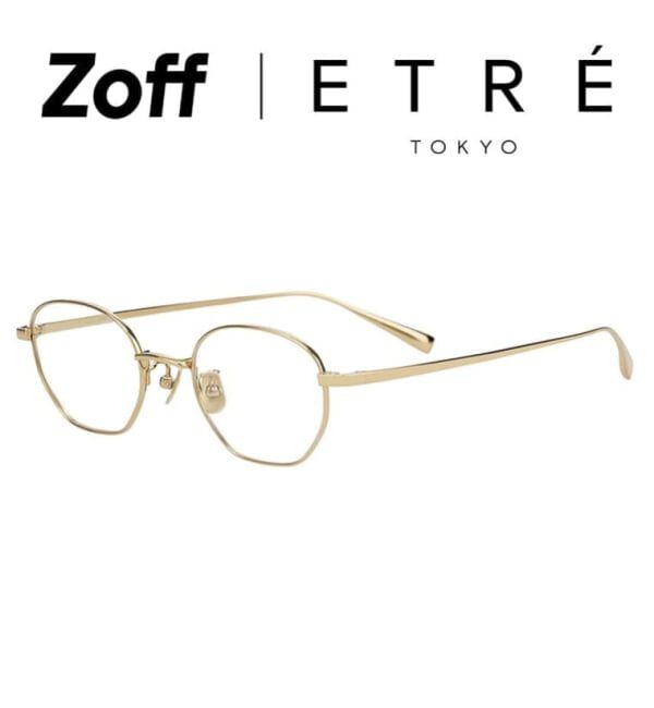  「Zoff｜ETRE TOKYO ウェリントン型 メガネ | チタン 軽量 高級感 伊達メガネ ユニセックス レンズ交換券付」|メガネ|