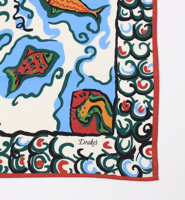 UNITED ARROWS「【別注】＜Drake's＞フィッシュ スカーフ」|バンダナ・スカーフ|