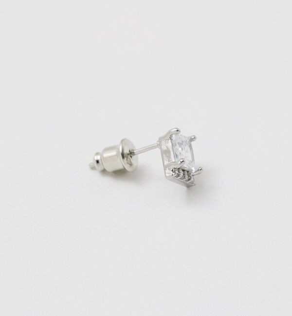 UNITED ARROWS「スクエア パヴェ ピアス」|ピアス|