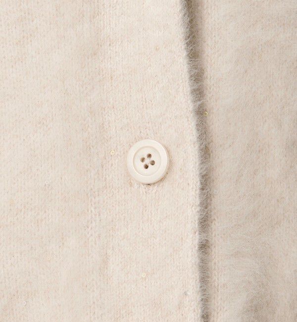 UNITED ARROWS「フォックスカシミヤ スパンコール ミドル カーディガン」|カーディガン|