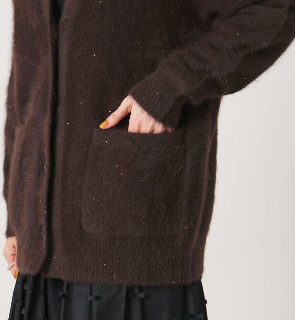 UNITED ARROWS「フォックスカシミヤ スパンコール ミドル カーディガン」|カーディガン|