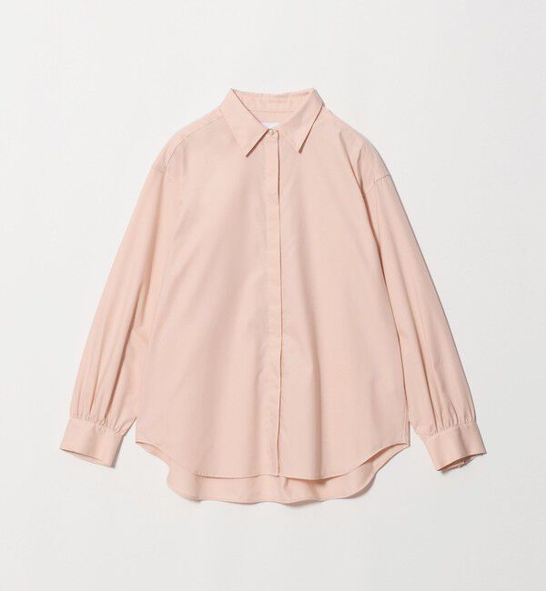 UNITED ARROWS「ピンオックス パールライク ボタン シャツ」|シャツ・ブラウス|LT.PINK