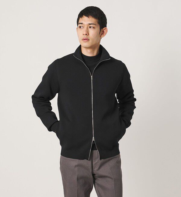 UNITED ARROWS「ポリエステル ドライバーズニット UA COZY ウォッシャブル」|カーディガン|