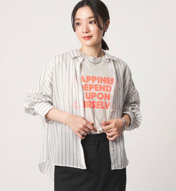 UNITED ARROWS green label relaxing「【結論シリーズ】ミルフィーユタックシャツ」|シャツ・ブラウス|