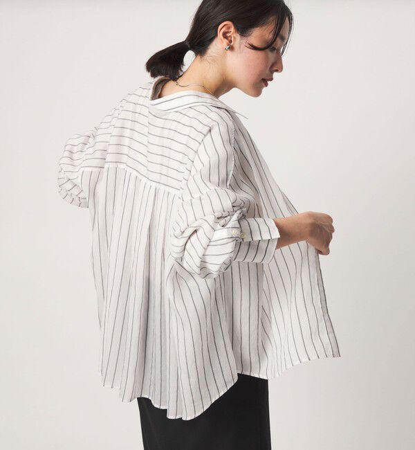 UNITED ARROWS green label relaxing「【結論シリーズ】ミルフィーユタックシャツ」|シャツ・ブラウス|