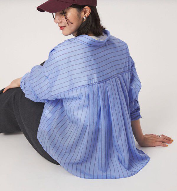 UNITED ARROWS green label relaxing「【結論シリーズ】ミルフィーユタックシャツ」|シャツ・ブラウス|