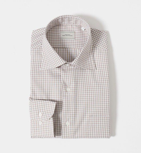 UNITED ARROWS green label relaxing「コットン チェック ワイドカラー ドレスシャツ -イージーアイロン-」|シャツ・ブラウス|
