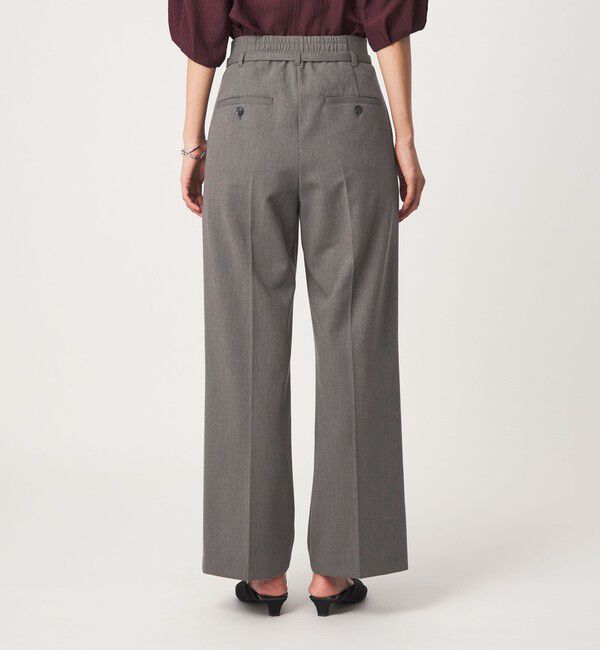 UNITED ARROWS green label relaxing「［size SHORT/TALLあり］ライト ダブルクロス ワイド パンツ」|スラックス|
