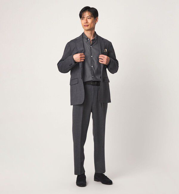 UNITED ARROWS green label relaxing「エブリット コットン ソリッド リラックス スナップ ボタンダウン シャツ -イージーアイロン-」|シャツ・ブラウス|