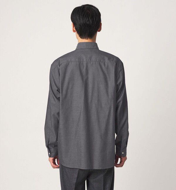 UNITED ARROWS green label relaxing「エブリット コットン ソリッド リラックス スナップ ボタンダウン シャツ -イージーアイロン-」|シャツ・ブラウス|