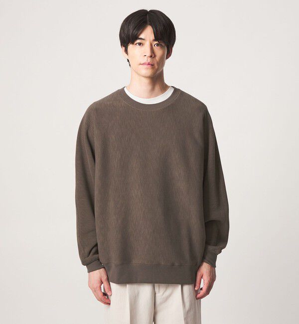 UNITED ARROWS green label relaxing「スラブ リブ クルーネック ドルマンスリーブ 長袖 カットソー」|Tシャツ・カットソー|