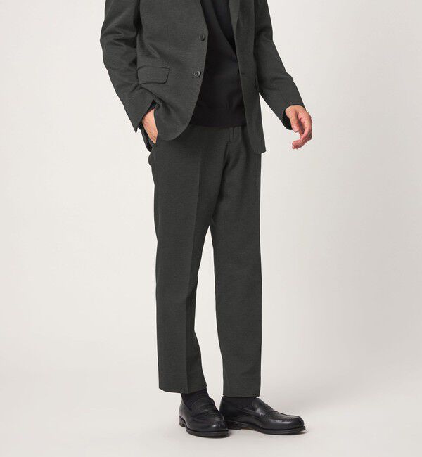 UNITED ARROWS green label relaxing「A+ TC ツイル スタンダード イージー NP セットアップ パンツ スラックス -ストレッチ-」|スラックス|DK.GRAY