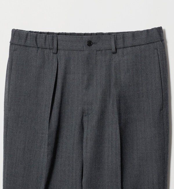 UNITED ARROWS green label relaxing「A+ TWPU ヘリンボーン リラックス イージー 1プリーツ セットアップ パンツ スラックス -ストレッチ-」|スラックス|