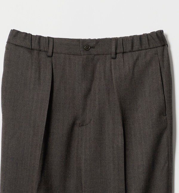 UNITED ARROWS green label relaxing「A+ TWPU ヘリンボーン リラックス イージー 1プリーツ セットアップ パンツ スラックス -ストレッチ-」|スラックス|