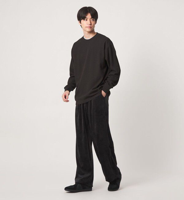 UNITED ARROWS green label relaxing「ワッフル クルーネック 長袖 Tシャツ カットソー」|Tシャツ・カットソー|
