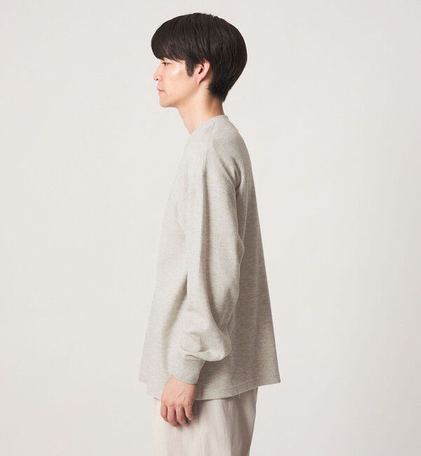 UNITED ARROWS green label relaxing「ワッフル クルーネック 長袖 Tシャツ カットソー」|Tシャツ・カットソー|