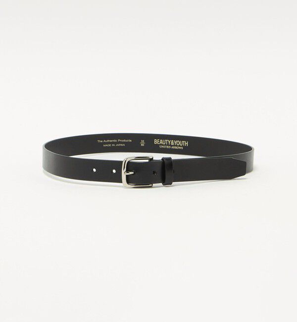 BEAUTY&YOUTH UNITED ARROWS「グロッシー レザー ベルト 28mm」|ベルト|BLACK