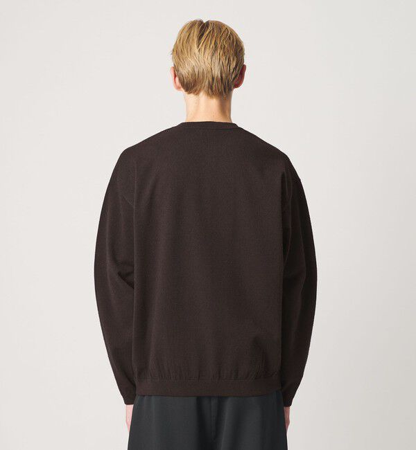 BEAUTY&YOUTH UNITED ARROWS「KNITEE フェザー コットン ヘンリーネック ニット Tシャツ ウォッシャブル」|ニット・セーター|