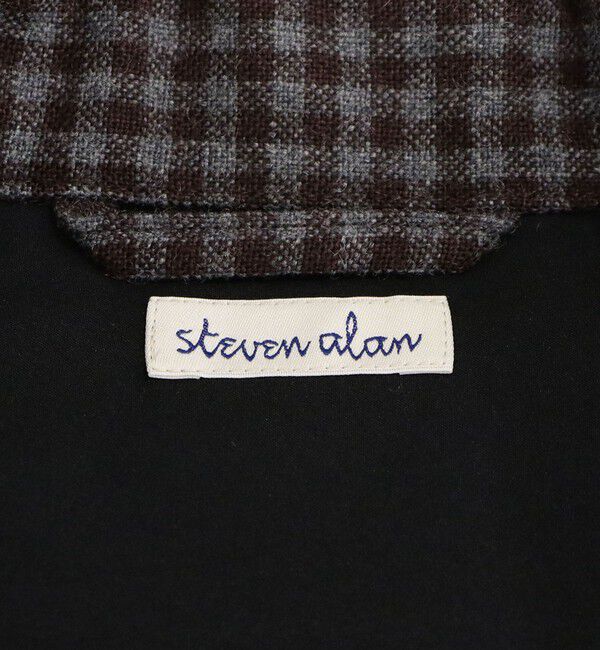 STEVEN ALAN「＜Steven Alan＞ ウォッシュド ウール チェック オープンカラー オーバー シャツ」|シャツ・ブラウス|