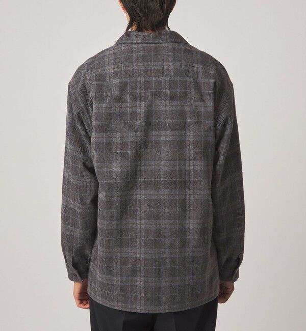 STEVEN ALAN「＜Steven Alan＞ ウォッシュド ウール チェック オープンカラー オーバー シャツ」|シャツ・ブラウス|