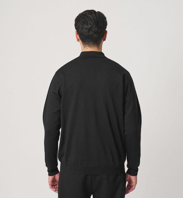 BEAUTY&YOUTH UNITED ARROWS「【WEB限定 WARDROBE SMART】マシーンウォッシャブル ウールミックス ポロカラーニット ジャケット」|カーディガン|
