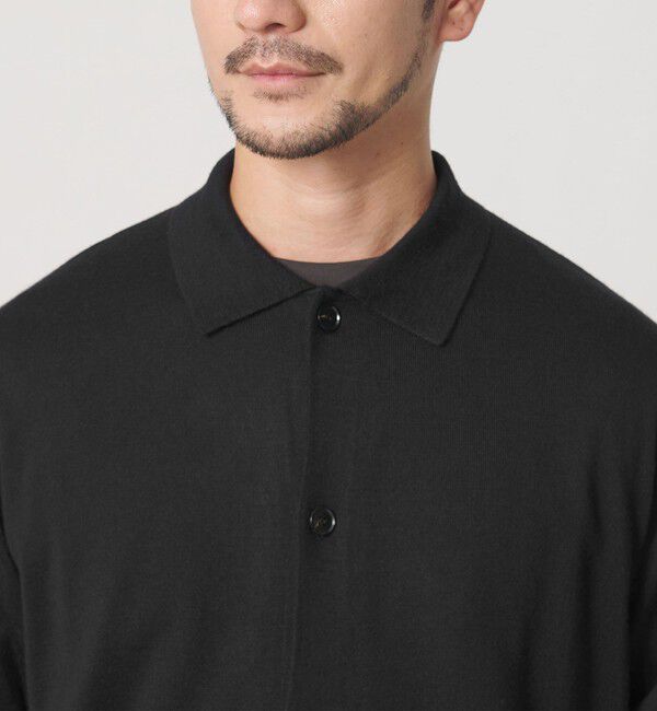BEAUTY&YOUTH UNITED ARROWS「【WEB限定 WARDROBE SMART】マシーンウォッシャブル ウールミックス ポロカラーニット ジャケット」|カーディガン|