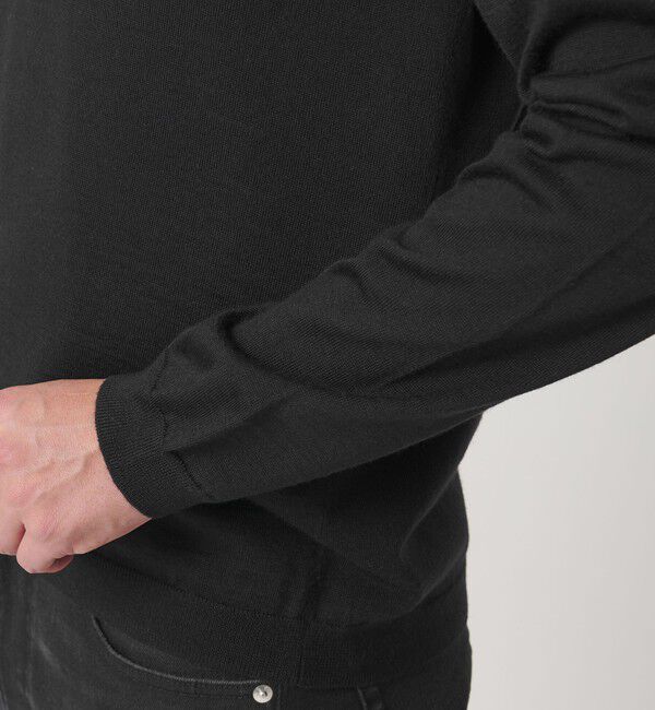 BEAUTY&YOUTH UNITED ARROWS「【WEB限定 WARDROBE SMART】マシーンウォッシャブル ウールミックス スキッパー ニット」|ニット・セーター|