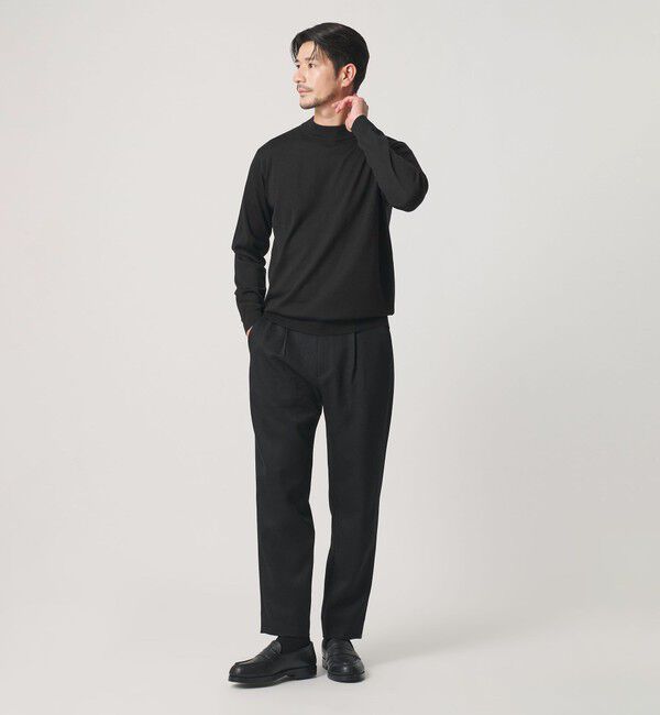 BEAUTY&YOUTH UNITED ARROWS「【WEB限定 WARDROBE SMART】マシーンウォッシャブル ウールミックス ジャケット クルーネック ニット」|ニット・セーター|