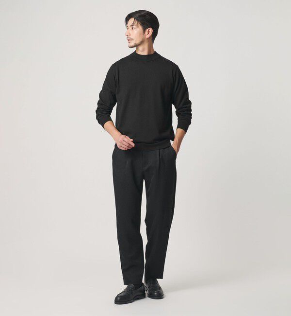 BEAUTY&YOUTH UNITED ARROWS「【WEB限定 WARDROBE SMART】マシーンウォッシャブル ウールミックス ジャケット クルーネック ニット」|ニット・セーター|