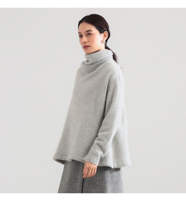 Demi-Luxe BEAMS 「【別注】BATONER &times; Demi-Luxe BEAMS / カシミヤフォックス ユニーク タートルネック ニット」|ニット・セーター|