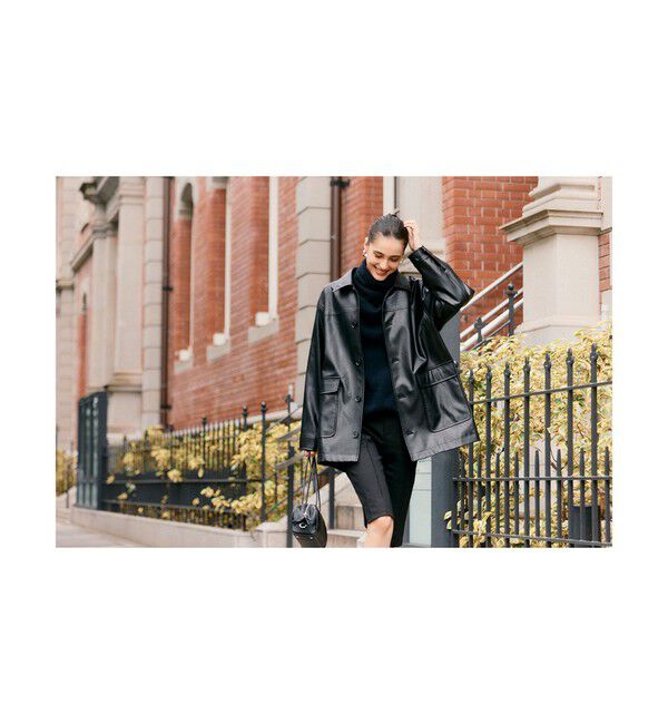 Demi-Luxe BEAMS 「【別注】BATONER &times; Demi-Luxe BEAMS / カシミヤフォックス ユニーク タートルネック ニット」|ニット・セーター|