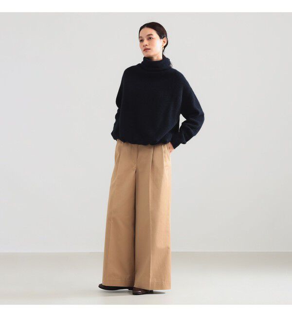 Demi-Luxe BEAMS 「【別注】BATONER &times; Demi-Luxe BEAMS / カシミヤフォックス ユニーク タートルネック ニット」|ニット・セーター|